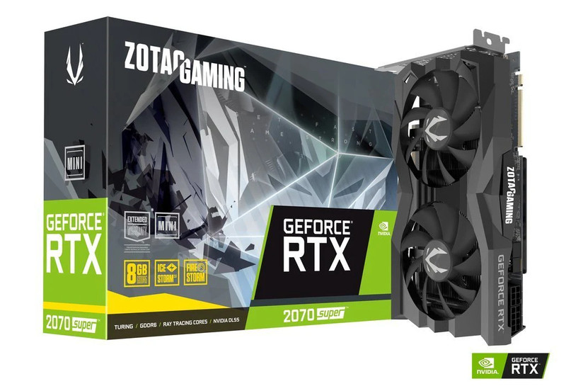 Zotac Gaming GeForce RTX 2070 Super Mini 8GB GDDR6 256 Bit 2.0 Graphics Card - كرت الشاشة